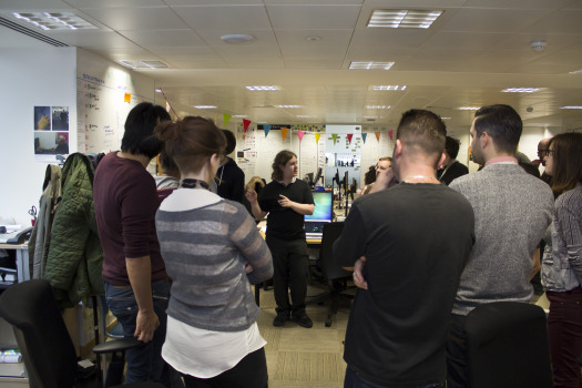 The GOV.UK team during a stand up