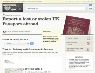 This screengrab is from the alpha of GOV.UK – it’s still available (albeit a bit broken) courtesy to National Archives.
