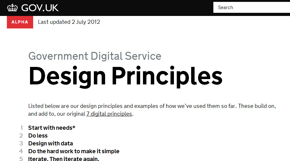 Design Principles screenshot