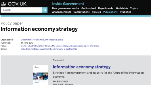 Information Econonomy Strategy screen shot