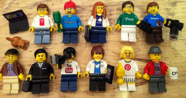 Ever wondered what your social accounts would look like if they were Lego figures? Of course you have. (Image courtesy of Jeremy Waite)