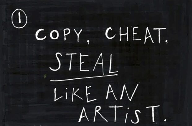 Copy, cheat, steal like an artist