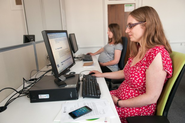 A local authority staff member using the updated naming guidelines