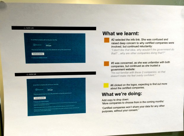 IDA user research wall, detail, 01.08.14 - Pete Gale