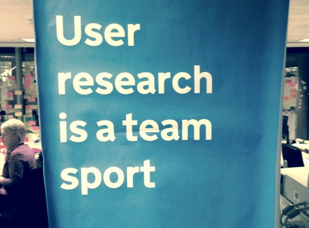 User research is a team sport poster