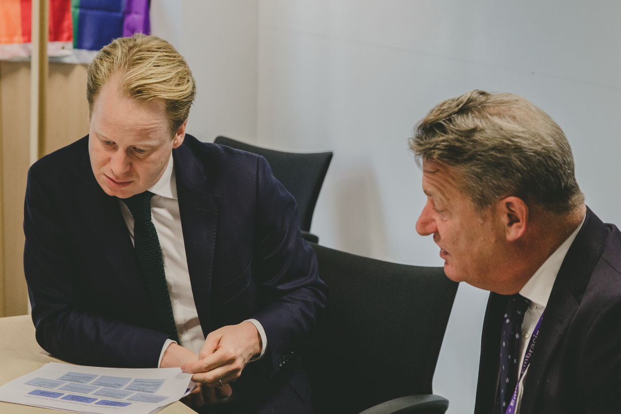 Ben Gummer and director general of GDS, Kevin Cunnington