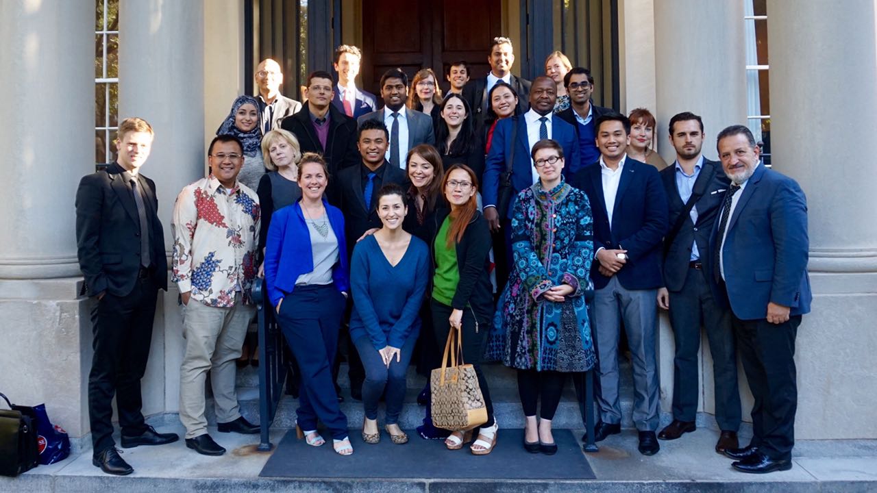 A group photo of the attendees of the International Visitors Leadership Program