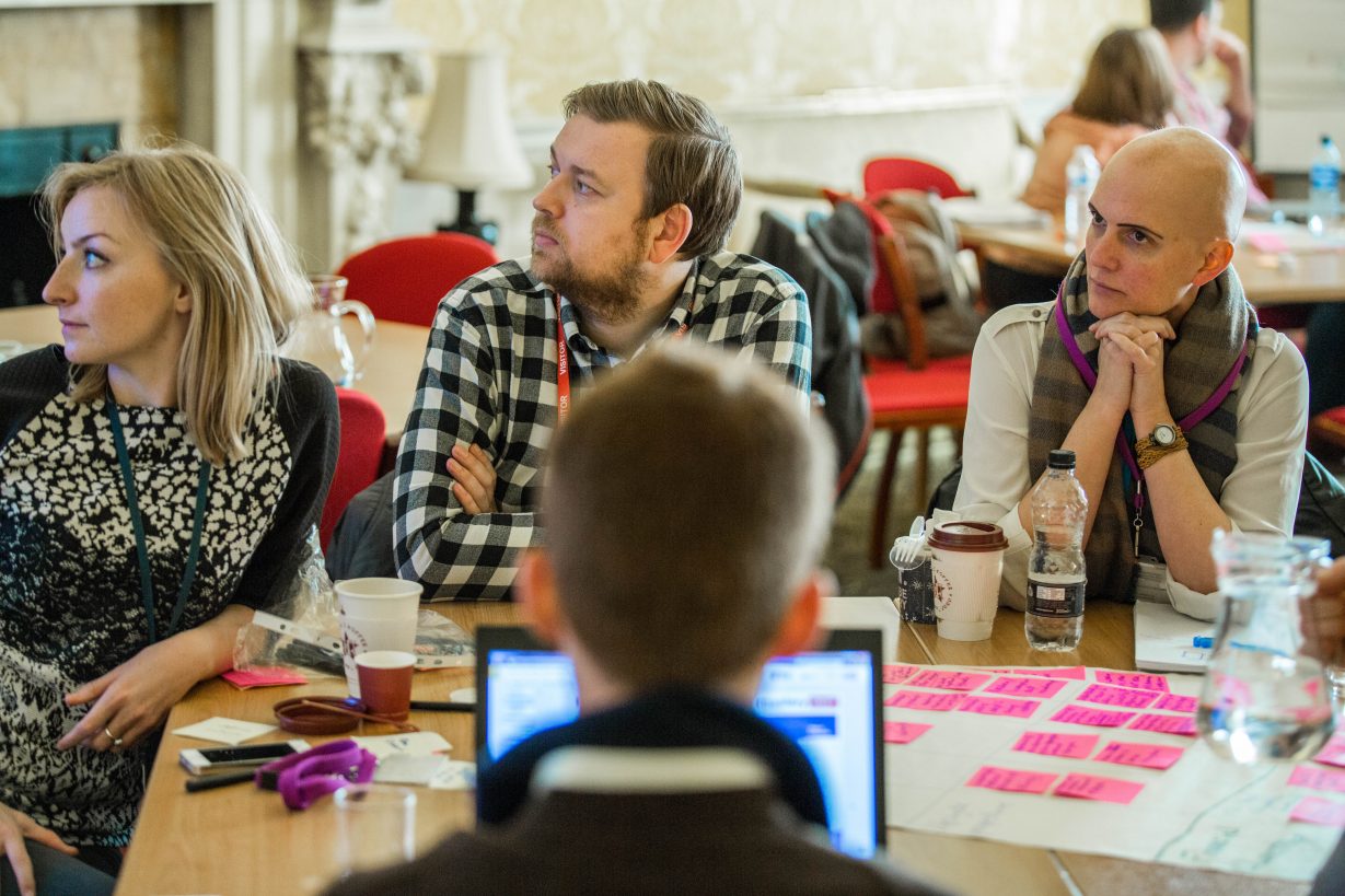 People at a recent product manager career path workshop