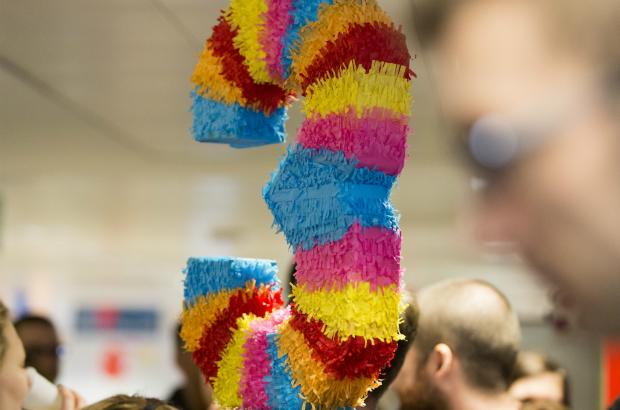 A piñata to celebrate GOV.UK’s third birthday.