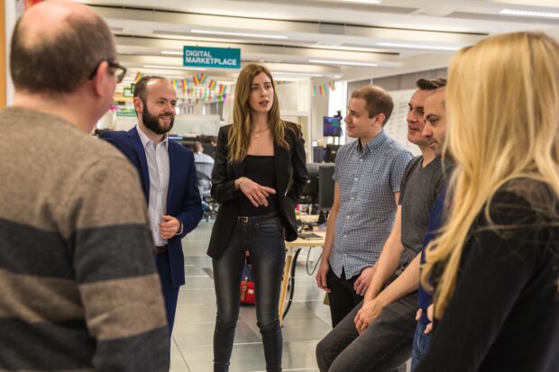 The Standards Assurance team at a standup