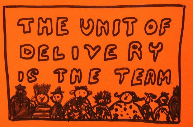 The unit of delivery is the team