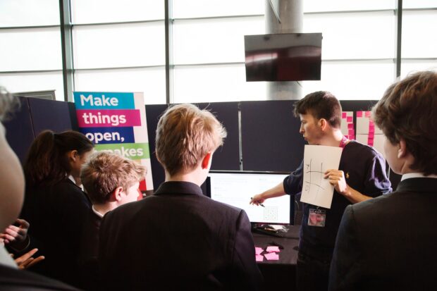 The GDS AI stand at TeenTech City 2018