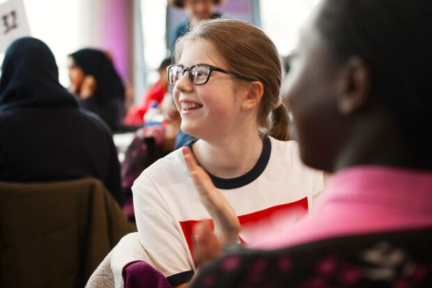 Student participating at TeenTech City 2018