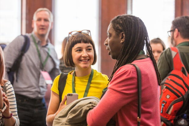 Two delegates at ConCon7