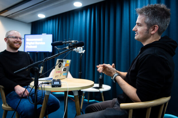 Angus Montgomery interviewing Neil Williams 