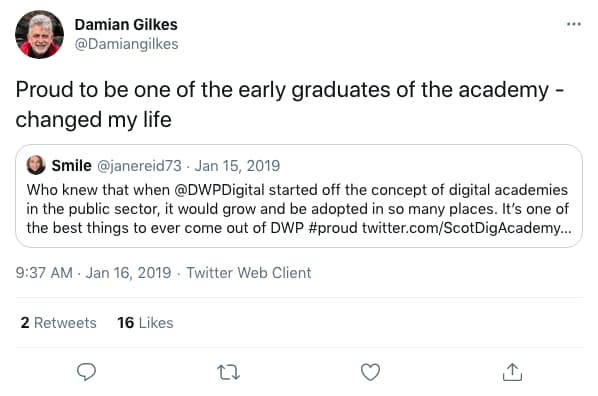 Damiangilkes tweeted at 9:37 AM · Jan 16, 2019 (tweet content below)