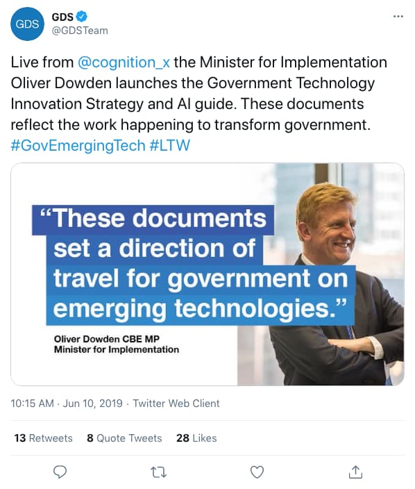 GDSTeam tweeted at 10:15 AM · Jun 10, 2019 (tweet content below)