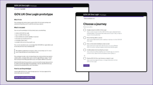 Creating interactive design documentation for GOV.UK One Login ...